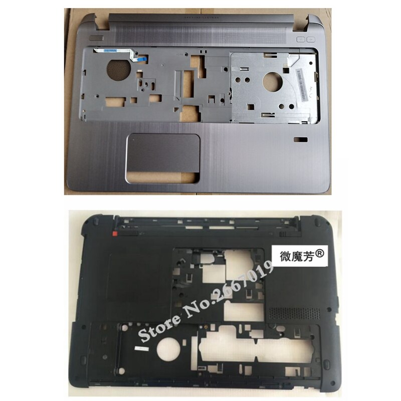 Case voor hp Probook 450 455 G2 Palmrest Bovenste Zonder touc hp ad/Bottom case cover 791689-001: C and D SHELL