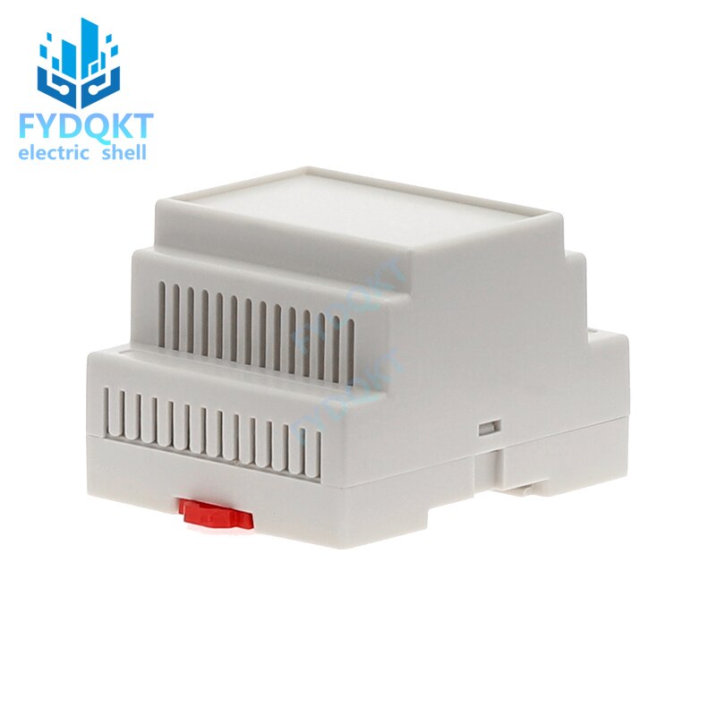 Caja de conexiones PLC de Riel DIN 4-22, caja electrónica de plástico, carcasa de chasis de 88x72x59mm, carcasa de instrumento de montaje de 35 rieles