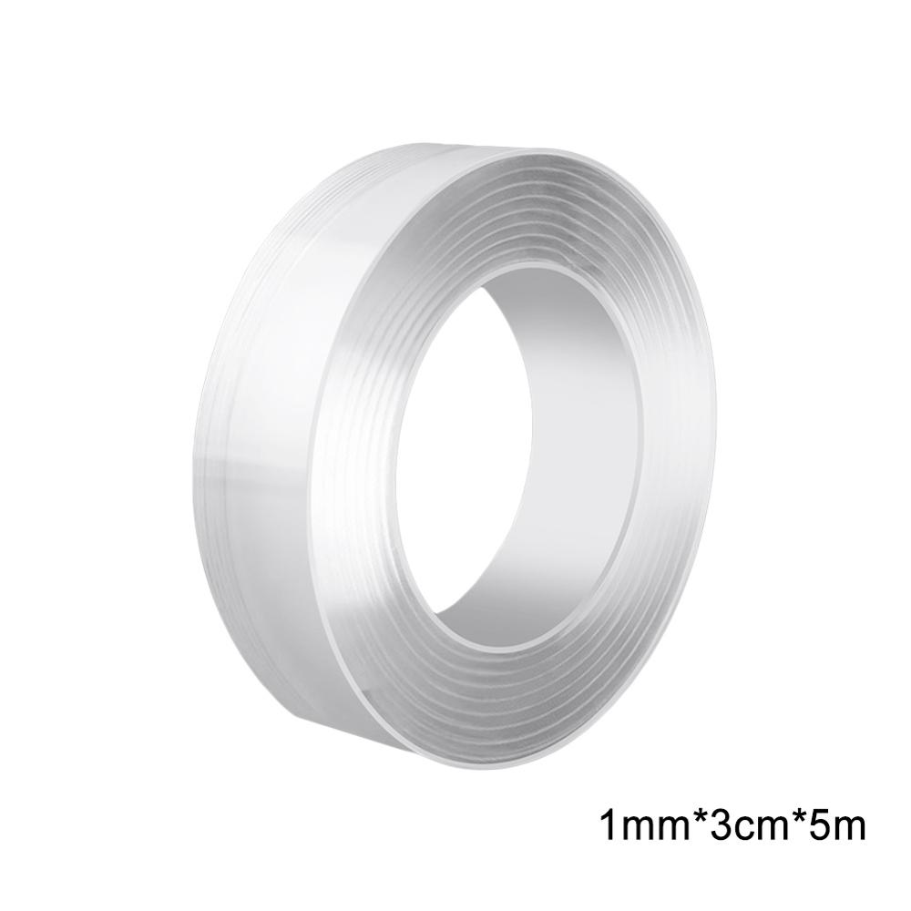 Herbruikbare Dubbele Kleefband Nano Tape Wasbare Traceless Verwijderbare Sticker Onzichtbare Gel Tape 1/2/3/5M: 1mmx3cmx5m
