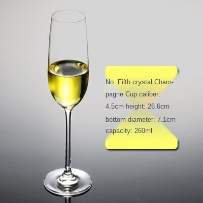 Kristallen Glas Champagne Glas Loodvrij Rode Wijn Glas Wijn Glas Cocktail Glasdrinkbeker Cocktail Glas Mok Creatieve Functies: E-glass 260ml-1pc
