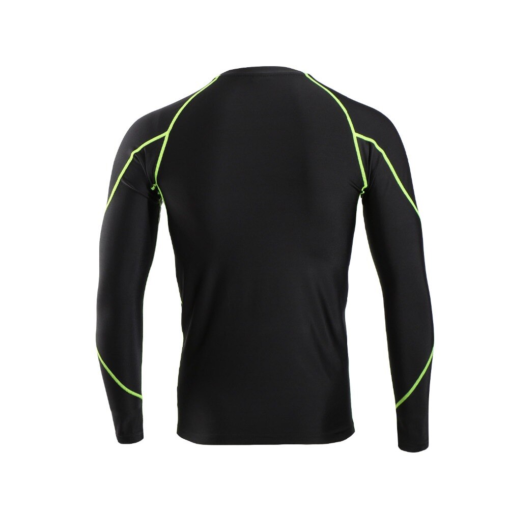 Arsuxeo mænd vinter kompression løbeskjorte langærmet sports løbetights fleece base layer workout gym skjorter toppe  u81s