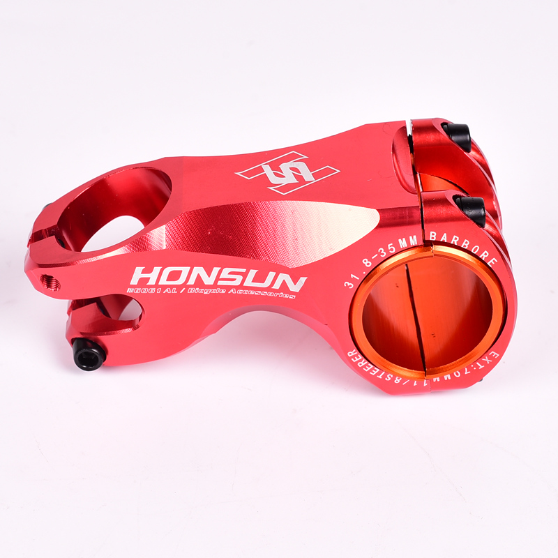 Bike Stem Riser Stem Aviation aluminum alloy MTB Road Bike 31.8mm Angle -17degreex70mm Bicicleta Tallo Bicicleta potencia