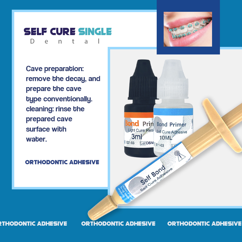 Dental Orthodontic Light-cure Adhesive Bondable Glue Bonding Brackets Buccal Tube Braces Bonding System