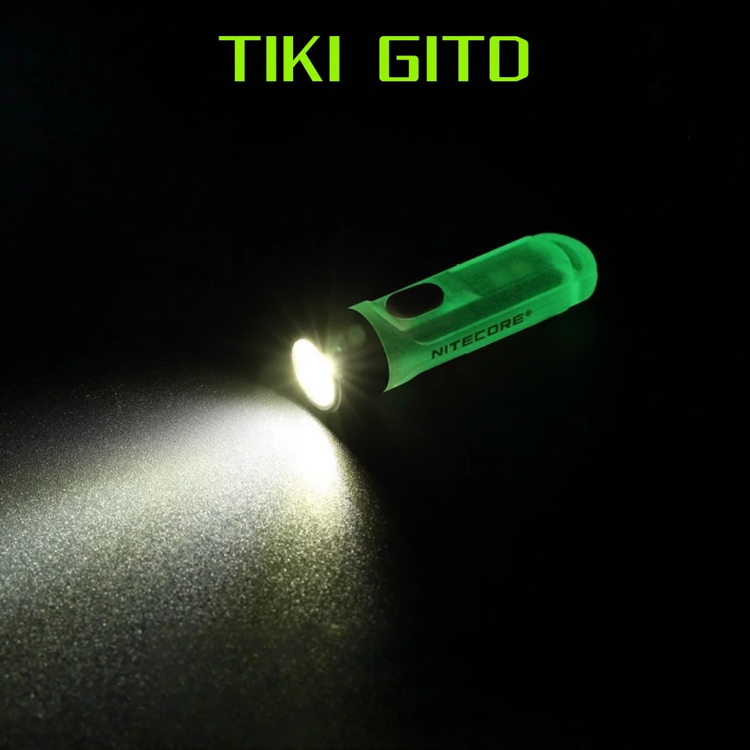 Original nitecore tiki gitd lanterna chaveiro luz mini luz noturna edc lanterna tocha luz de trabalho bolso tocha luminosa: verde