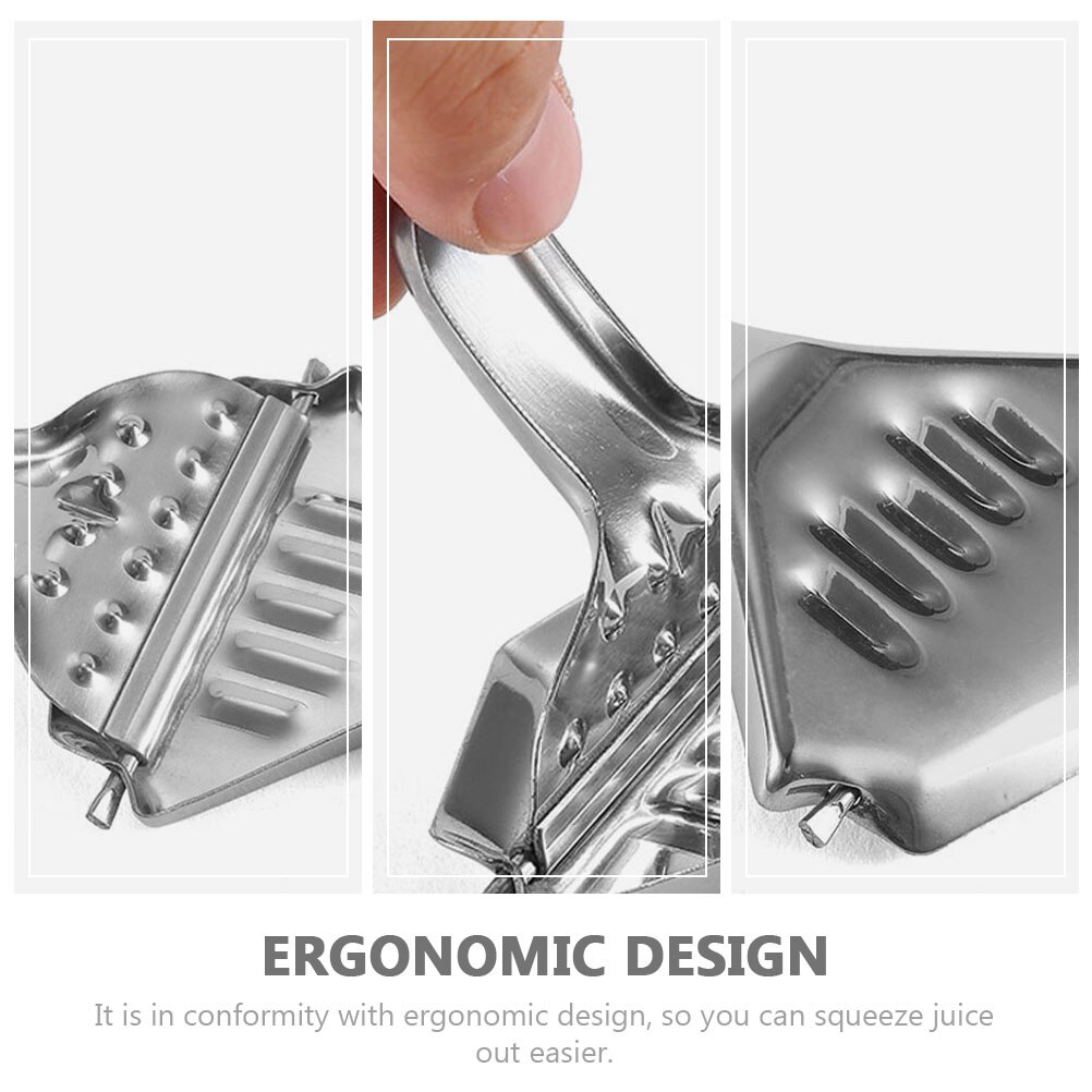 2 Pcs Manual Lemon Juicer Stainless Steel Juicer Squeezer Kitchen Fruit Squeezer