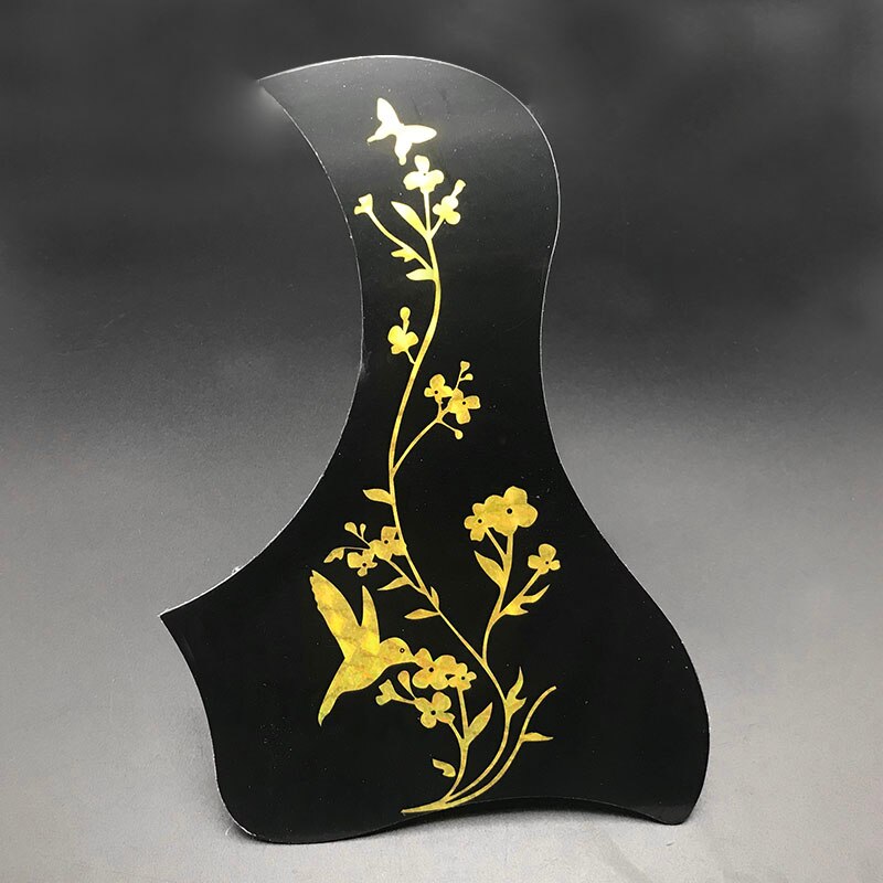 100 stücke Akustische Gitarre Schlagbrett Selbst-Klebstoff DIY Zelluloid wählen bewachen für 40 &quot;41&quot; Volk Gitarren Zubehör: Schmetterling Vogel x100
