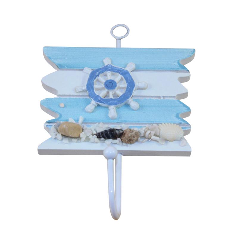 Mediterranean Style Hanging Hook Wooden Hook For Cafe Bar Club Home Decoration Home Sroeage Hook Key Holder: Style 3