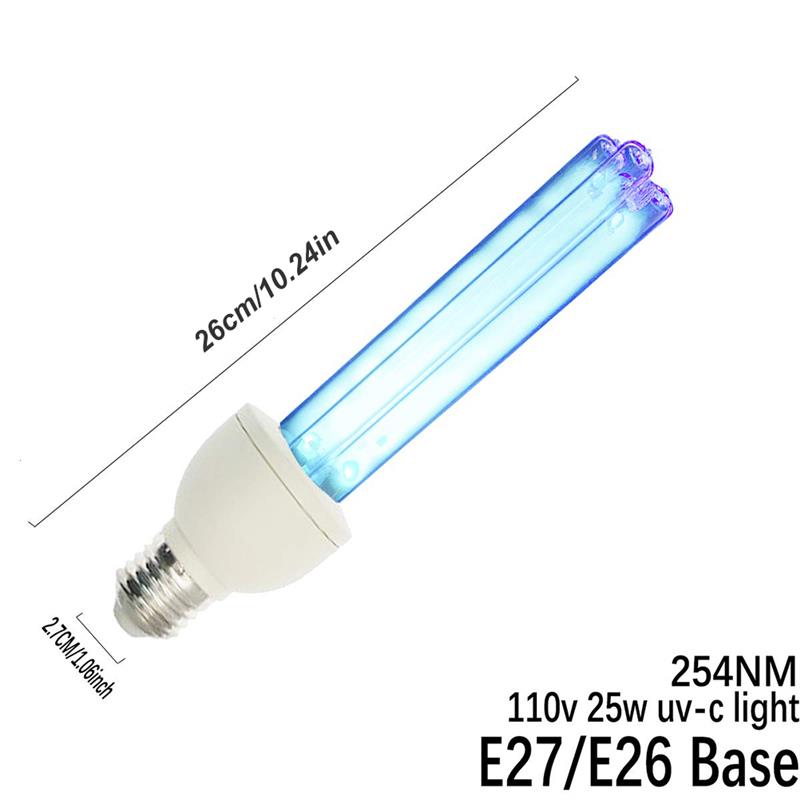 Lampa bakteriobójcza UV żarówki E27 ozonu rura kwarcowa kryty anty-bakterie ultrafioletowe robić czyszczenia żarówka lampa UV dla Dom gabinet 110V