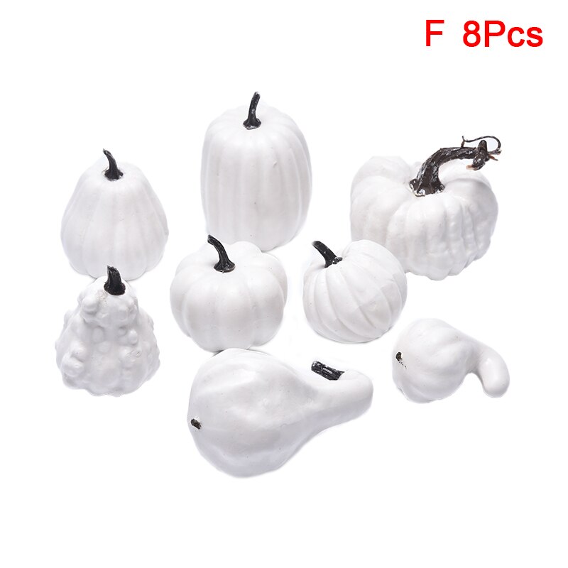 Halloween kunstige græskar ahorn fyr kegle taksigelse dag hjem fest dekoration diy håndværk hjem fødselsdagsfest bryllup dekoration: F