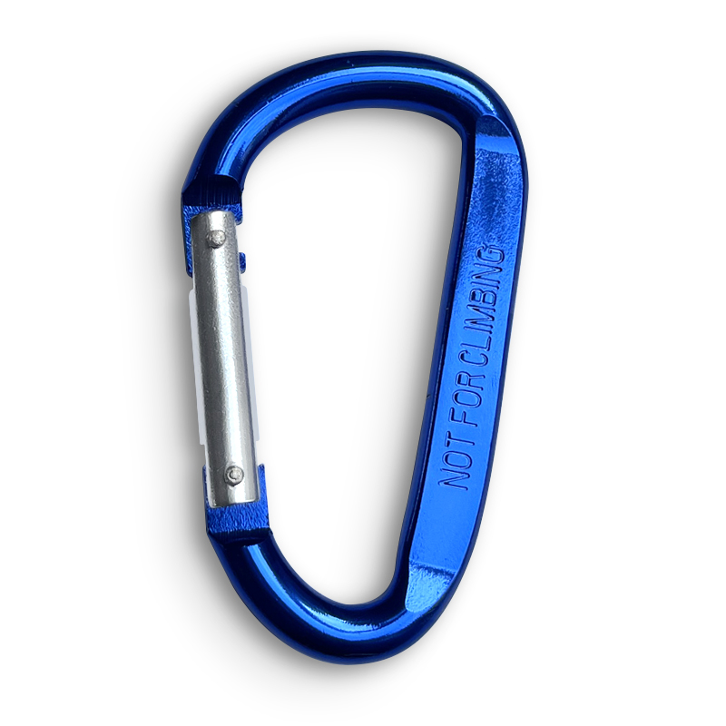 8Mm Carabiner Spring Snap Haak Lente Link Haak Clip Haak D-Ring Snap Haak Aluminium Rugzak Opknoping Sleutelhanger niet Voor Klimmen: Blue