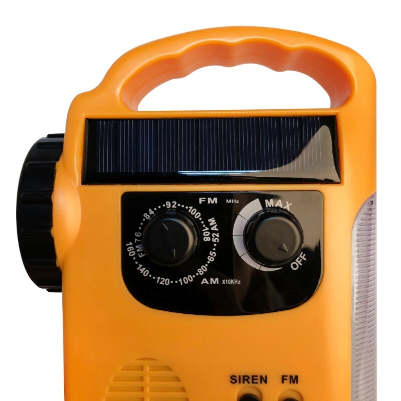 Outdoor Emergency Hand Crank Solar Dynamo AM/FM Ra... – Grandado