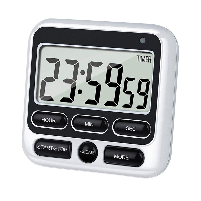 Kitchen Timer, Magnetic Kitchen Timer, with Adjustable Sound Alarm and Memory Function for Cooking and Studying: Default Title