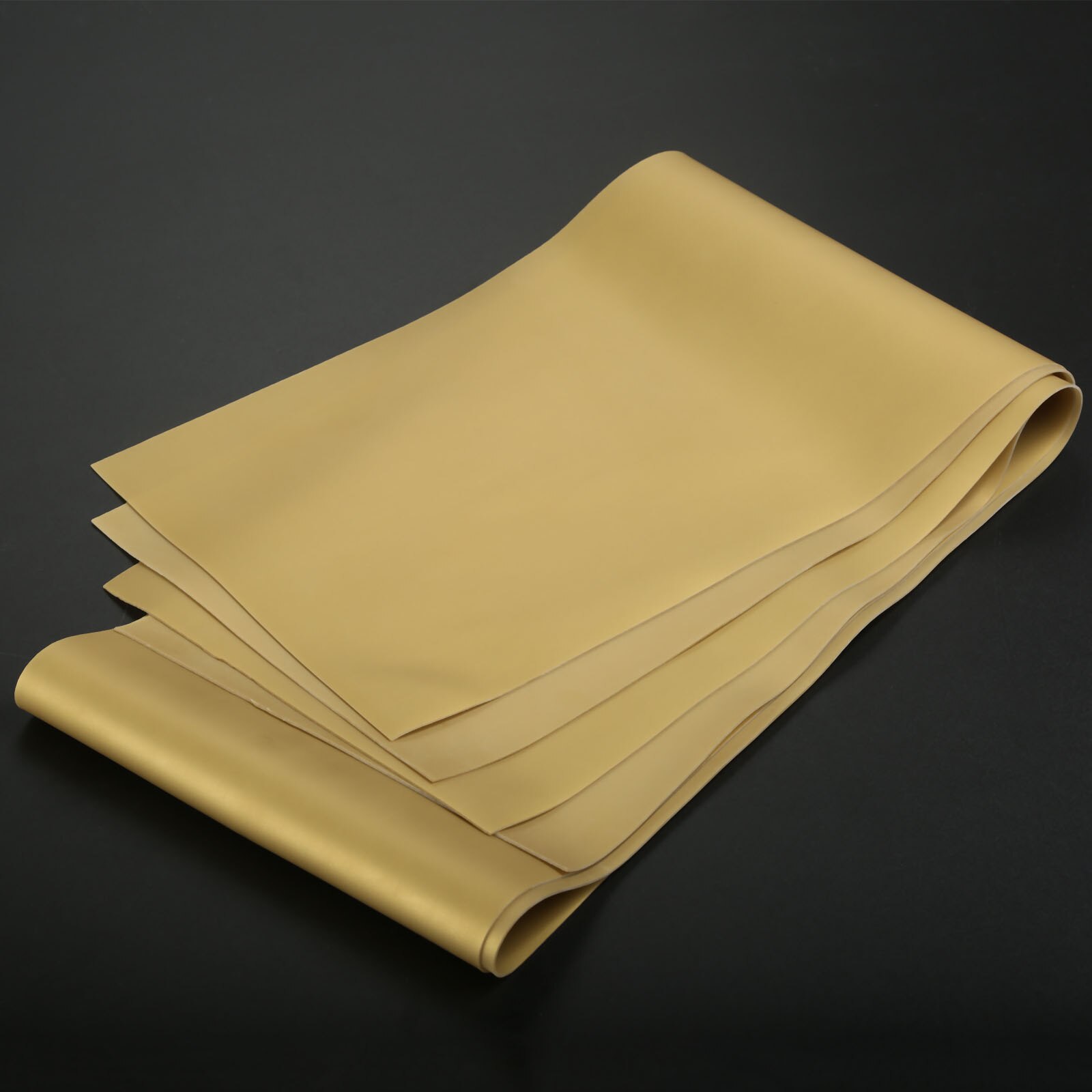 Fitness-dehnübungen, pilates, Yoga, widerstandsbänder, flaches elastisches gummiband, zuggürtel 0.65/0.7/0.75/0.8mm 100*15cm stärken: Gold 0.65mm