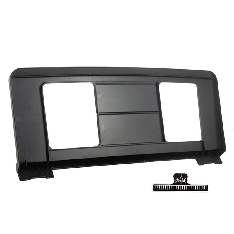 Support de musique pour Piano électronique, pour clavier, feuille de musique, Compact, facile à lire: Black