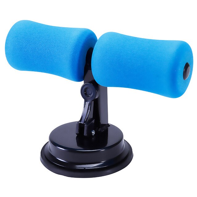 Fitness Suction Cup Sit-Up Cushion Sit Up Stand Bars Abdominal Core Strength Muscle Training Home Gym Body Shaping Building Bar: blue