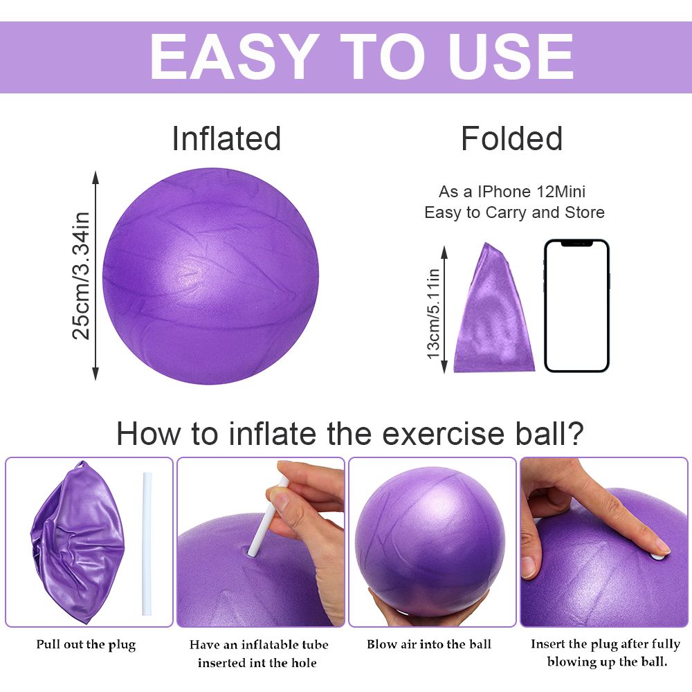 25cm Yoga Ball Pilates Bälle Fitness Anti platzen Schwangerschaft ÜSpund Bälle drinnen-Ausbildung Liefert Sport Unterhaltung