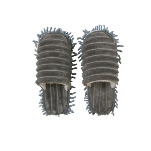 Washable Microfiber Dust Mop Slippers Lazy Quick House Floor Cleaning Shoes Home Shoes: Red / 10pcs