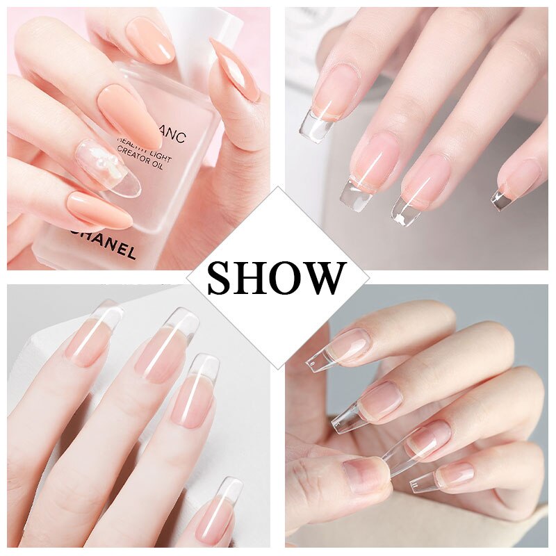 Gel Nagel Tipps Finger Erweiterung Gel fest Clip Acryl NäGel Fuchser Multi Funktion Werkzeug Kunststoff Baumeister Nagel Gel Werkzeug Bausätze