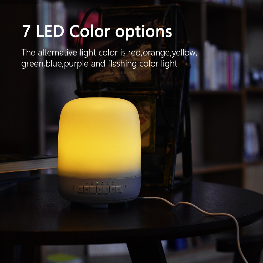 DOSS Smart Aroma Diffuser Lamp Speaker Bluetooth Speaker Stereo Sound Built-in Mic Aroma Air Humidifier with LED lights for Home