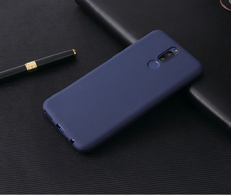 Para Xiaomi Redmi 8 8A Note 8 8T Pro mate colorido silicona TPU funda para Redmi Note8 Pro 8 8A color caramelo funda suave: PC / Azul