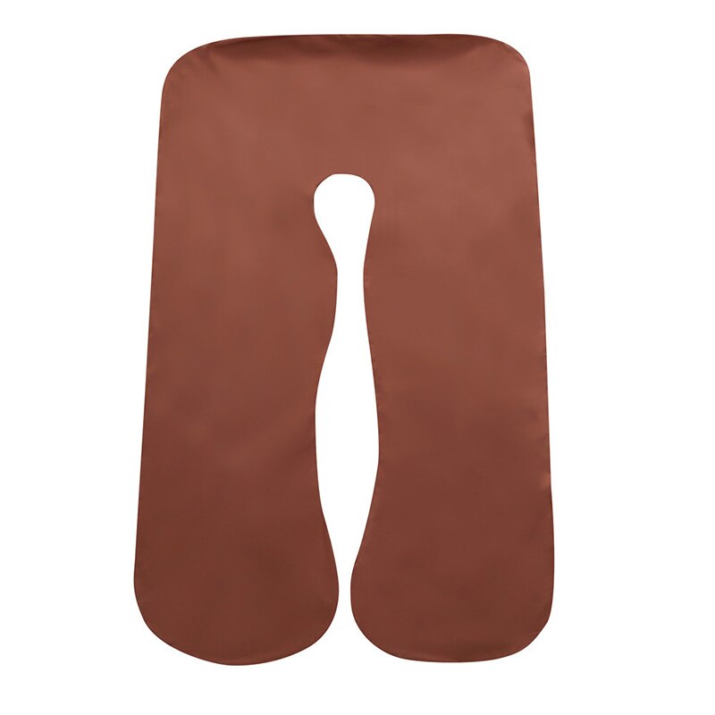 Zwangerschap Kussen Case Full Body U-Vormig Kussen Cover Multi-Functionele Kant Beschermen Kussenhoes Met Zip Voor zwangerschap Vrouwen: Camel PillowCase