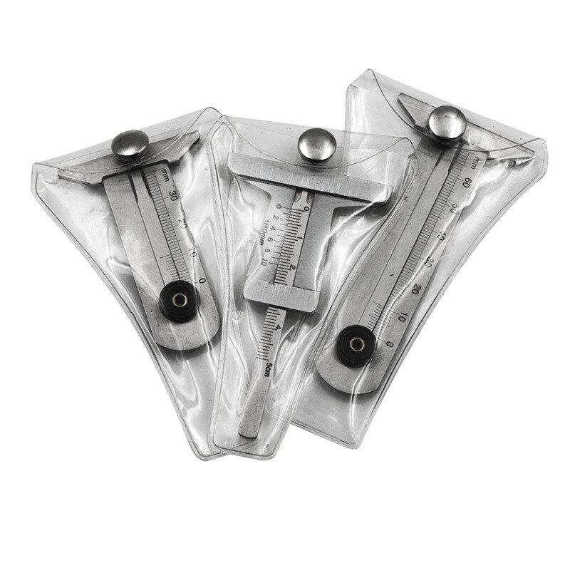 Herramienta de medición de profundidad de neumáticos, regla de seguridad con patrón de neumático de acero inoxidable de , 30mm, 50mm, 60mm
