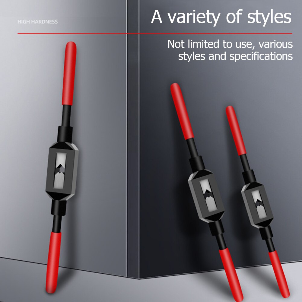 Adjustable Thread Tap Wrench Holder Carbon Steel Hand Tapping Tools for Taps Die Hand Tool Accessories Supplies