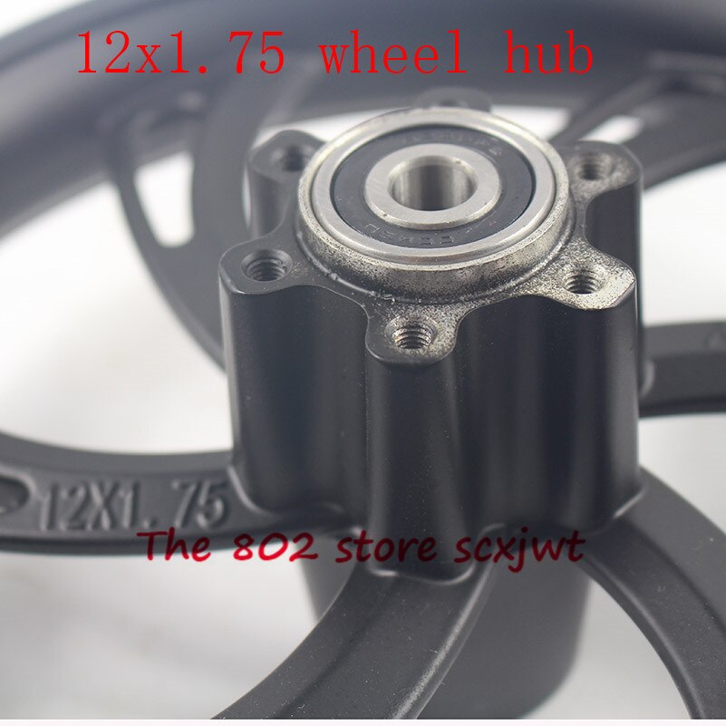 12 inch alloy rims 12x1.75 wheel hub use 12 1/2 X 2 1/4 12 1/2x2.75 Tire inner tube fits Many Gas Electric Scooters e-Bike