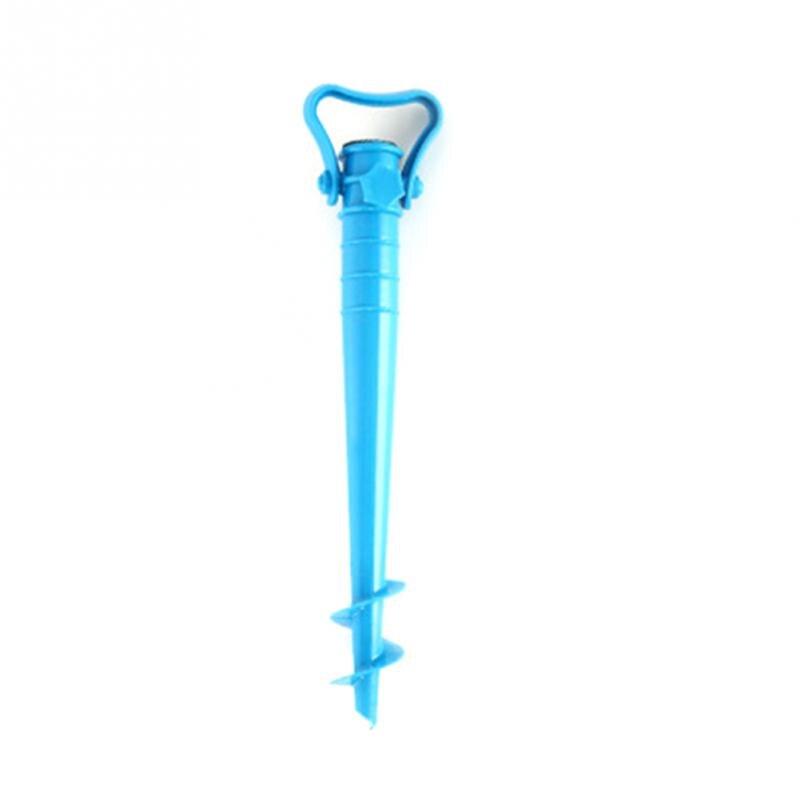Manual Beach Umbrella Spike Parasol Fishing Stand Rain Gear Portable Windproof Garden Patio Outdoor With Handle Ground