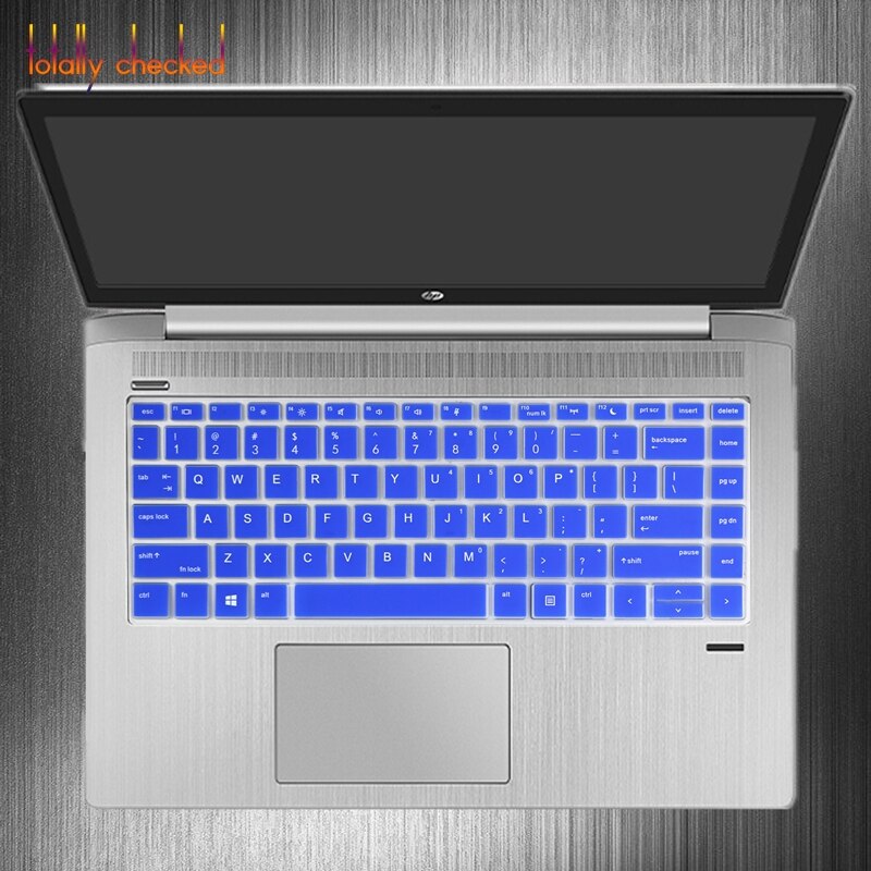 Laptop tangentbord skyddande tangentbordsskydd 13 14 tum för hp probook 440 430 640 g4 g5 notebook pc: Blå