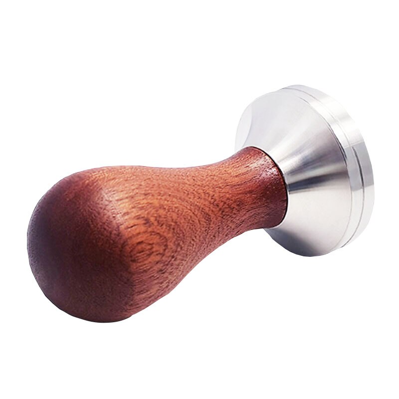 Coffee Tamper Calibrated Tamper 51/53/58mm Coffee Press Tool with 304 Stainless Steel Base & Solid Wood Handle