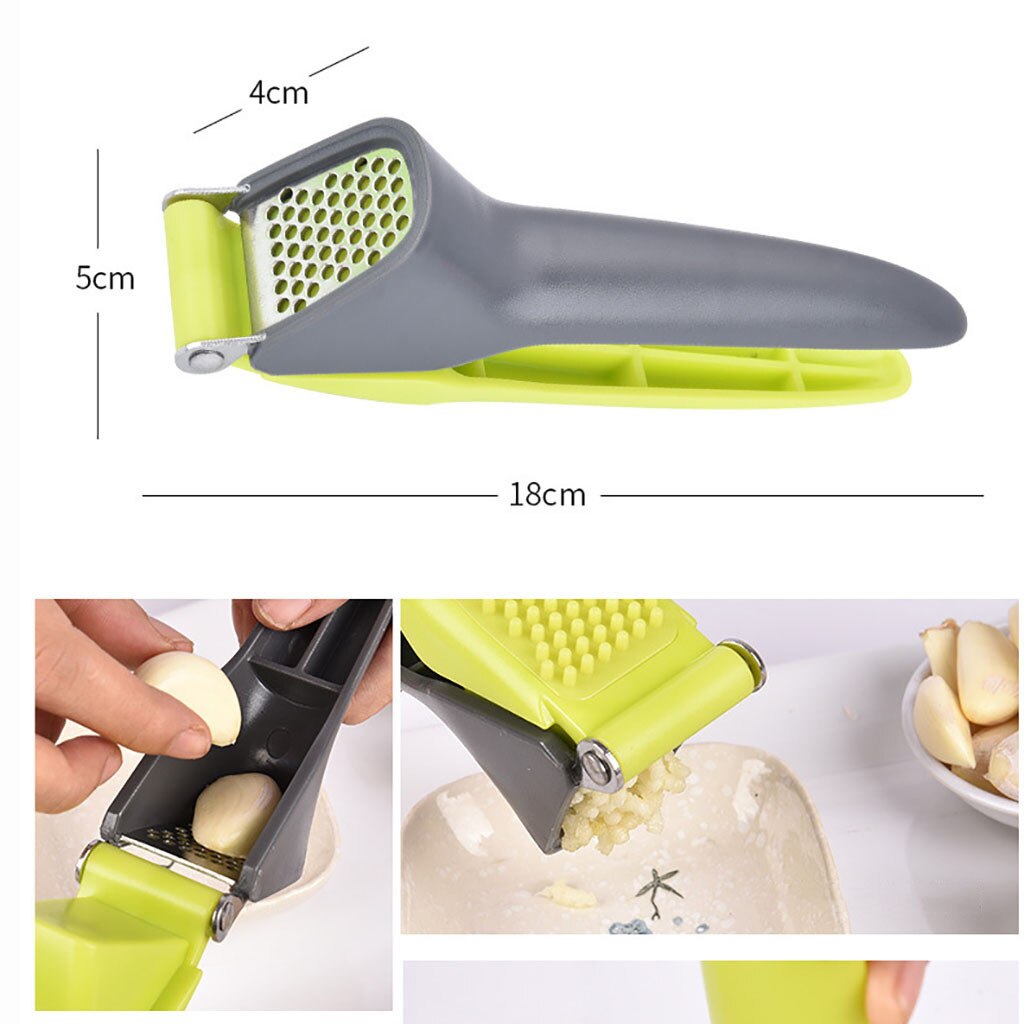 Kitchen Stainless Steel Hand Press Shredder Pat Punch Press Garlic Onion Ginger Handheld Ginger Garlic Mincer Tools#2