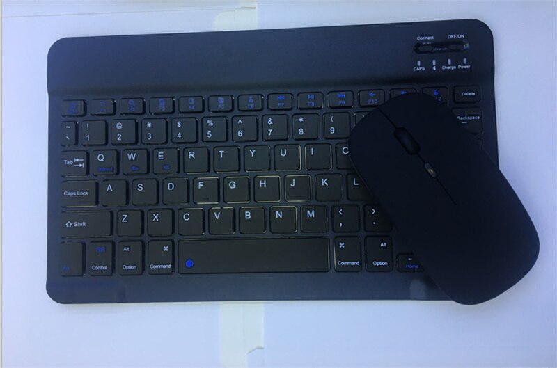 Rechargeable Bluetooth-compatible Keyboard for iPad Macbook Samsung Mini Wireless Keyboard For Smartphone Android IOS Windows: XJP032BlackSet