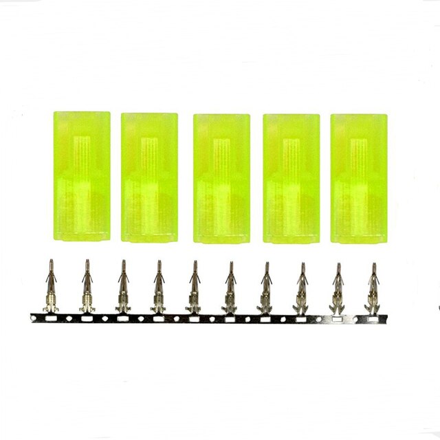 5/10 Pairs Mini Tamiya Style Battery Connectors Plugs Male And Female Plug Sets with Nickle Pins for RC Hobby Car Boat Plane: 5 female