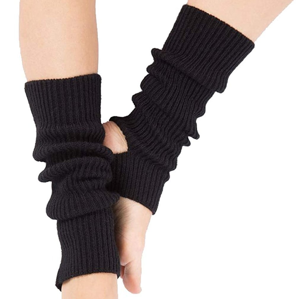 1 Pair Woman Latin Socks Fitness Dancing Female Wear Exercising Long Section Knitting Walking Socks Leg Warmers Woman: 1