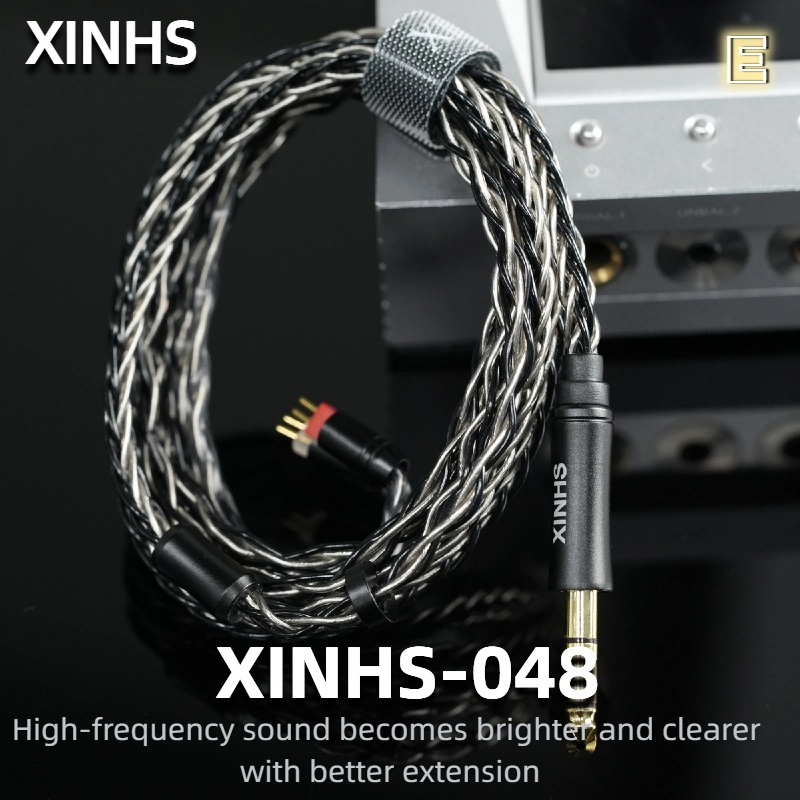 XINHS 8-Core Single Crystal Copper Plated Silver 2PIN QDC MMCX Suitable for OpenAudio HOLA Zero KATO Aria LAN Cadenza Tangzu IEM