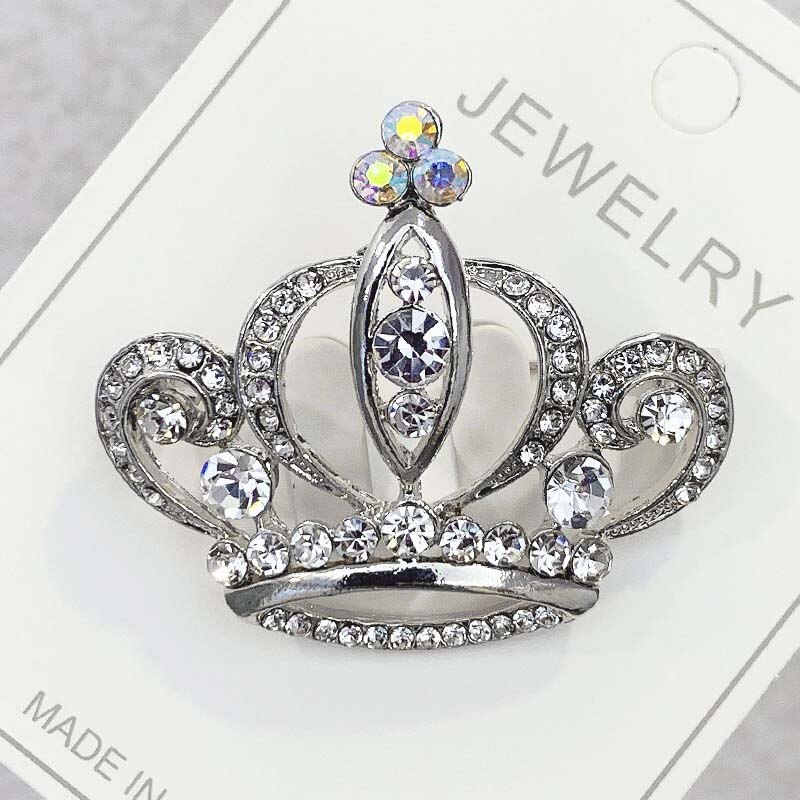 Mode Kristal Broche Luxe Retro Kroon Badges Voor Vrouwen Strass Pin Broches Meisje Bruiloft Corsage Kleding Decor 1Pc: 10