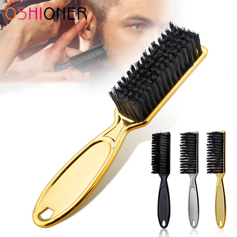 Cepillo de pelo galvanizado, mango suave, cepillo limpio del pelo, peluquero, cuello, polvo, pelo roto, peine, peluquería cuidado del cabello, herramientas
