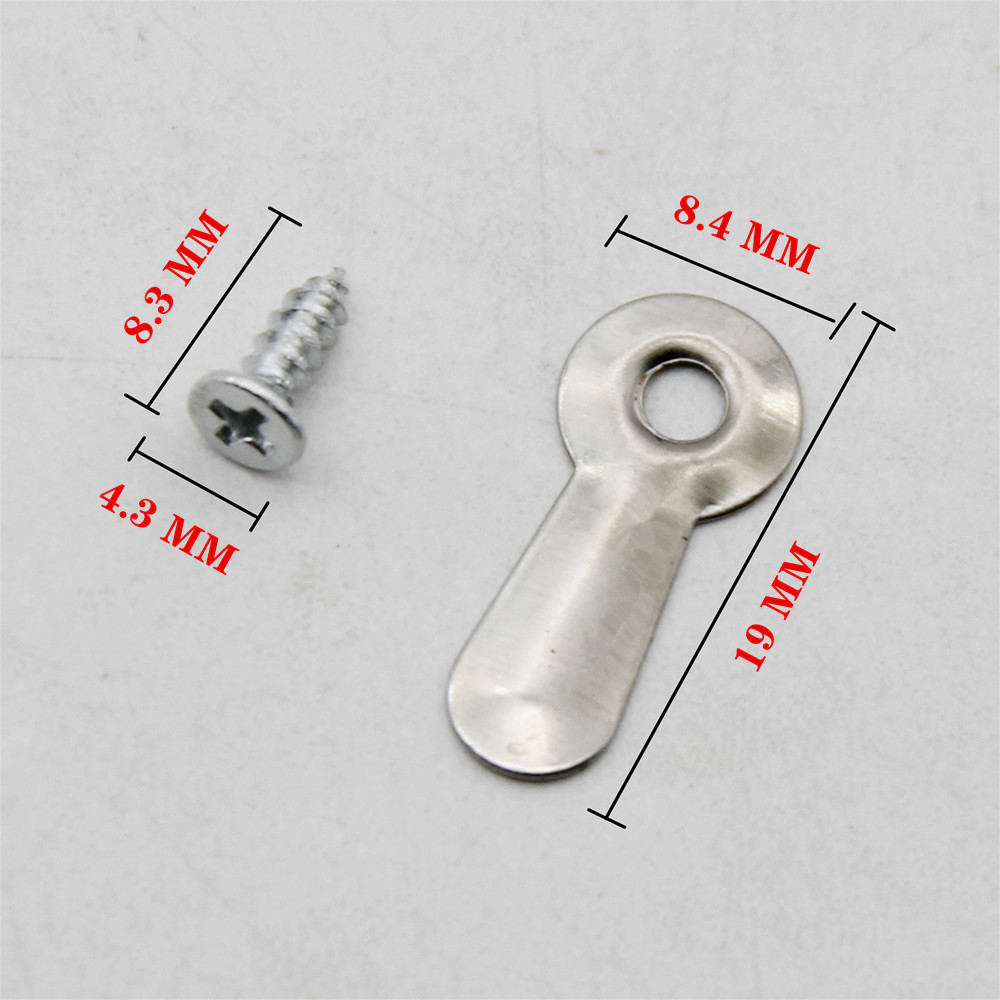 50setzt Silber Metall Haken Für Bild Spiegel Foto Rahmen Rotierenden sperren Tasten Tafel Befestigung Brads Sammelalbum DIY Zubehör