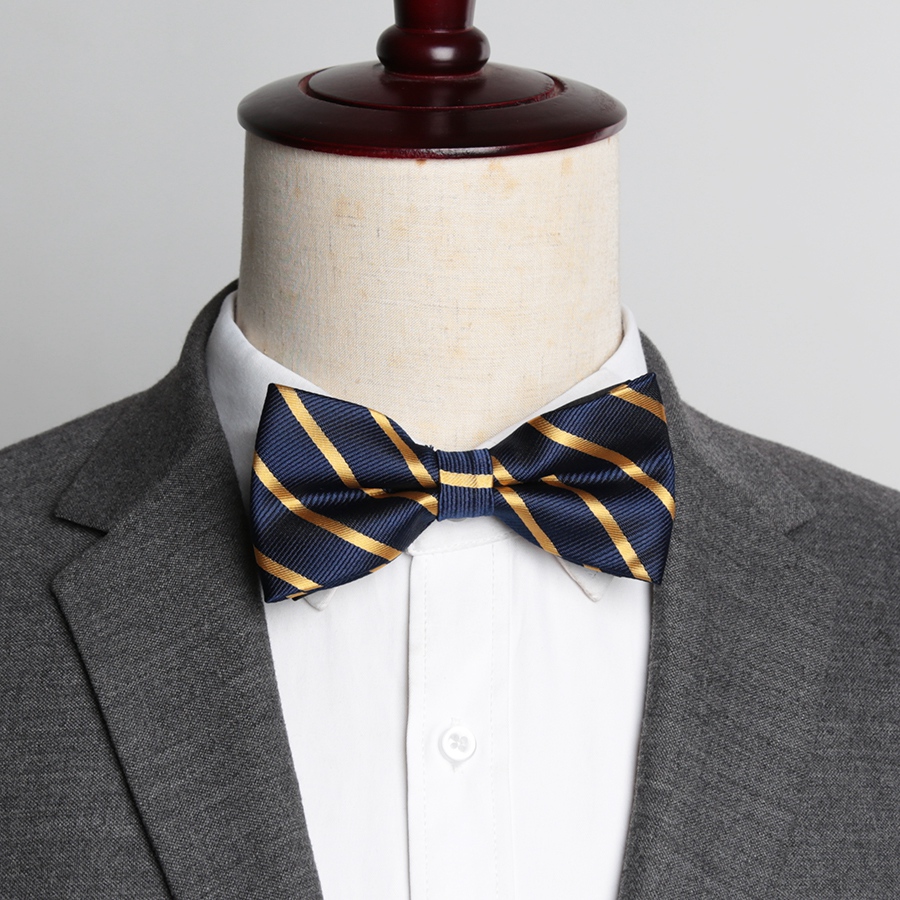 Herren Bowtie Jacquard Krawatte Formale Krawatte Junge Männer Geschäft Hochzeit Streifen Bogen Krawatten Männlichen Kleid Hemd Krawatte
