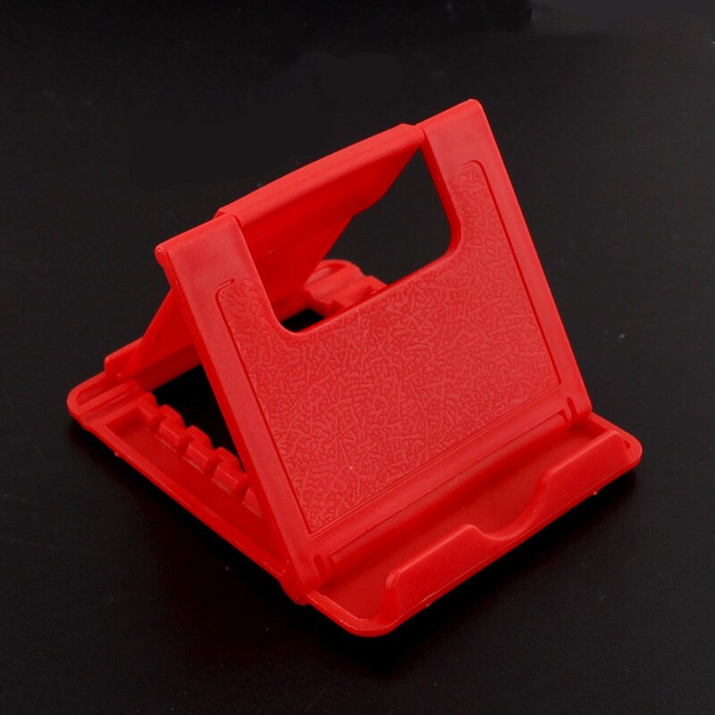 2019New Phone Holder Stand for iPhone XS XR 8 X 7 6 Foldable Mobile Phone Stand for Samsung Galaxy S10 S9 S8 Tablet Stand Desk: C-Red