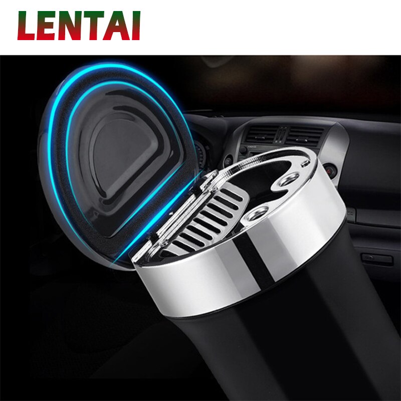Lentai voor ford focus 2, fiesta ranger, mondeo  mk4, fiat 500 punto, infiniti 2 1pc zwarte auto led-asbak 3 mk2 auto kompas led-lamp