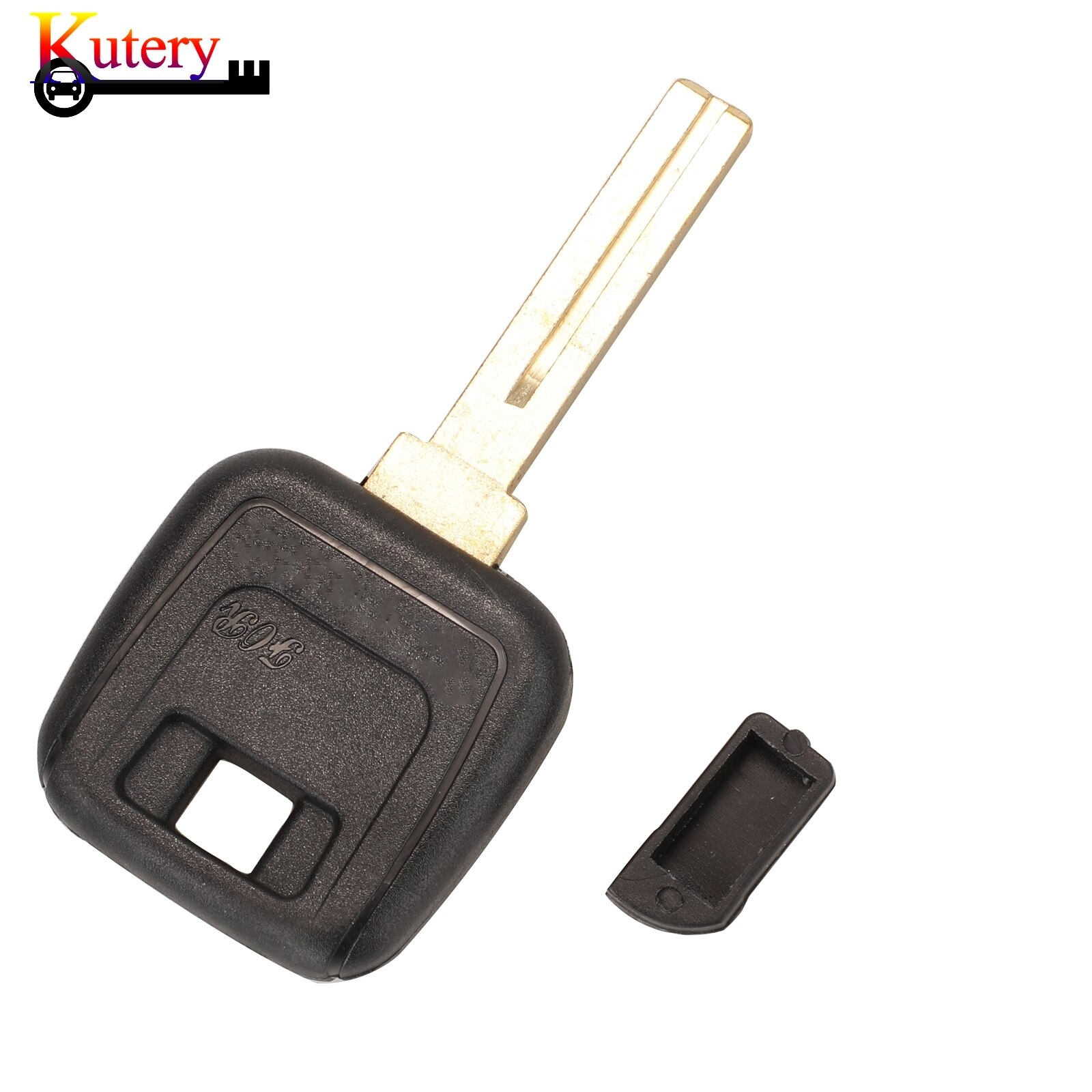 Kutery carcasa de llave a distancia de coche para Volvo S40 V40 850 960 C70 S70 D30 XC70 con ID48 Chip sin cortar hoja en blanco funda de repuesto