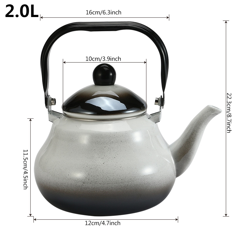 1.5L 2.0L 2.5L Emaille Water Pot Koffie Thee Pot Chinese Traditionele Creatieve Wsater Ketel voor Thuis Keuken