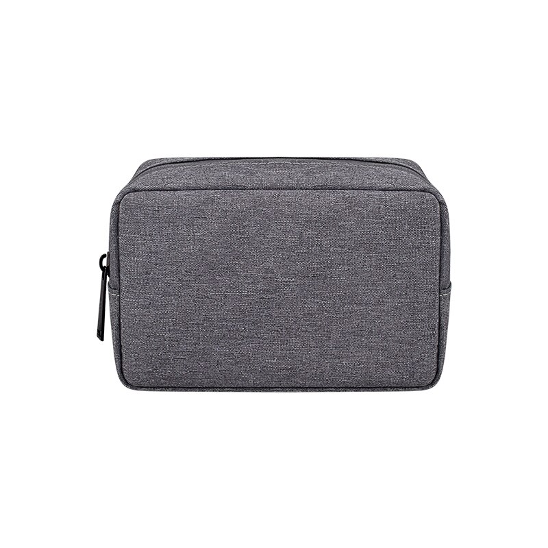 Waterproof Power Bank Bag USB Charger Gadgets Cables Wires Organizer Pouch Travel Electronic Accessories Protection Storage Case: dark gray