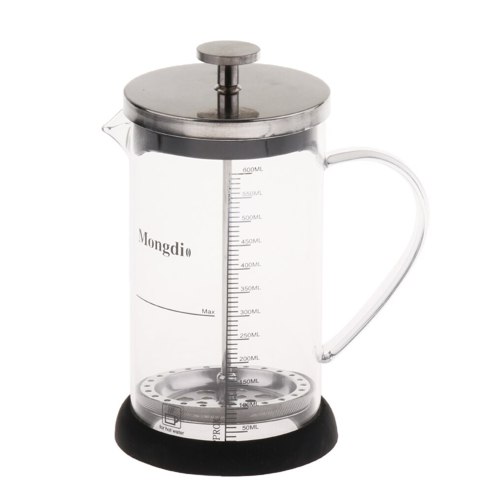 French Press Glass Cafetiere French Filter Coffee Maker Tea Maker Food-graded Glass