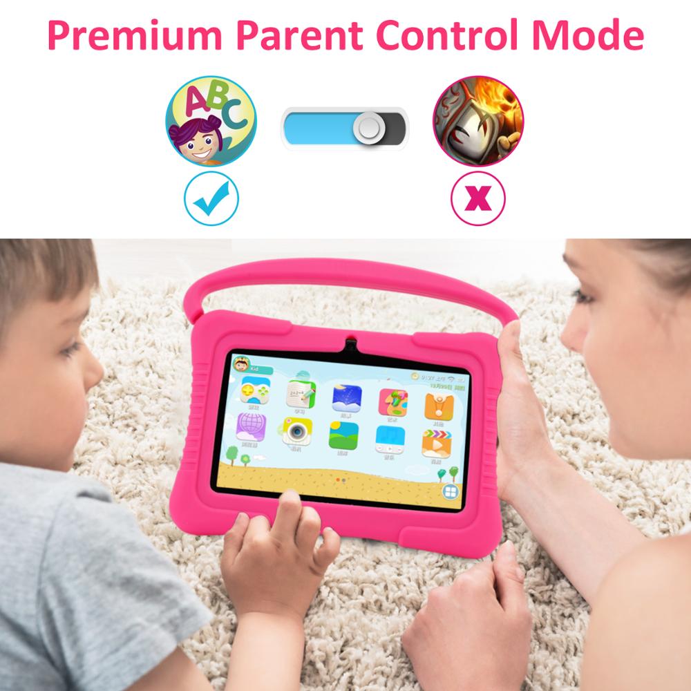 Tablet Pc Kinderen Android Kids-Proof Met 7 Inch Ips Eye-Bescherming Screen-1GB Ram 16 Gb Rom