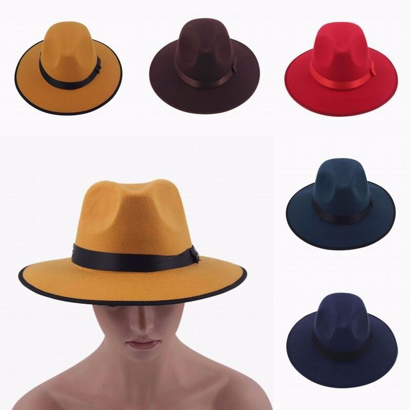 Vintage sombrero Derby vaquero Casual gran sombrero con visera de Jazz sombreros Fedora Sombrero de Panamá para hombres mujeres Unisex accesorios genial: Dark green