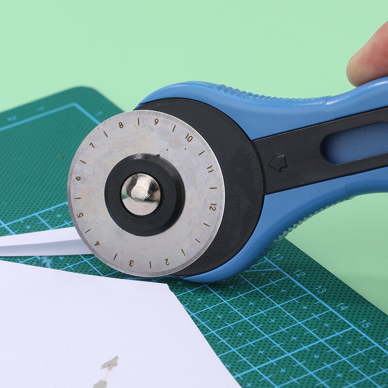 RORGETO 28/45mm Round Rotary Cutting Knife and Wordless Blades Leather Craft Stitching Roller Round Knife Cloth Cutting Knife