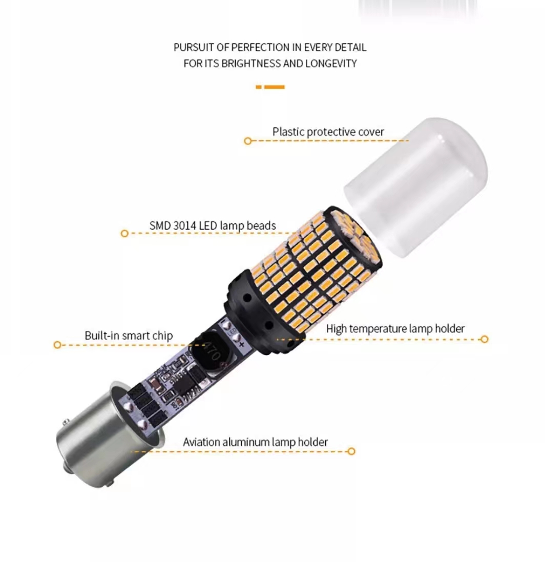 Ampoule LED rouge Super brillante 14.8 BAY15D 1157 2357, 1x2057 Watts 12V, pour voiture RV, feux de recul, clignotants Li, 3014 smd